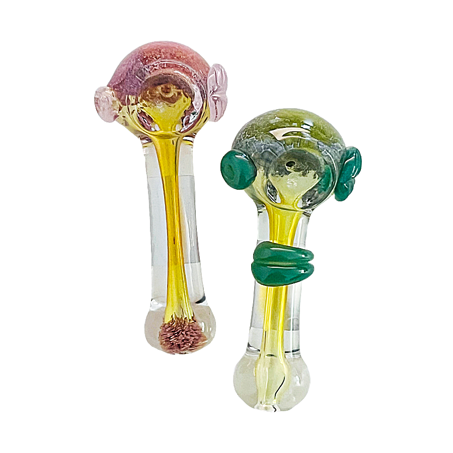 Leaf Design Spoon Handpipe | 3.5 inches | Assorted Colors product image